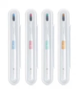 Набор зубных щеток DR.BEI Bass Method Toothbrush (4 шт.) с 4-мя дорожными боксами 