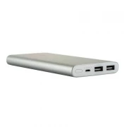 Внешний аккумулятор Power Bank 2i 10000 mAh, 2 USB (PLM09ZM) Silver