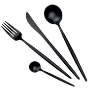 Набор столовых приборов Maison Maxx Stainless Steel Cutlery Set, Black