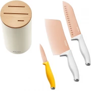 Набор ножей керамических Solista titanium-plated rose gold cutter set (4 штуки) T04-S02