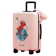 Чемодан 90 Points Sesame Street 20", Pink